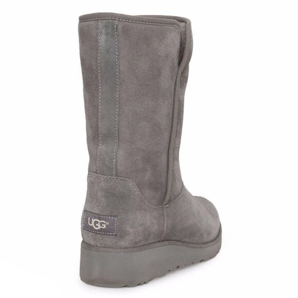 UGG Amie Grey Boots Slim Boots with Platform Heel - Picture 2 of 14